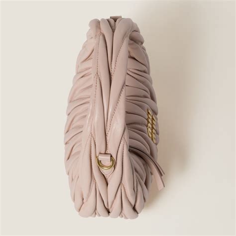 Powder Pink Wander Matelassé Nappa Leather Hobo 